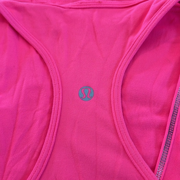 Neon pink lululemon tank likely size 12. - Picture 3 of 3